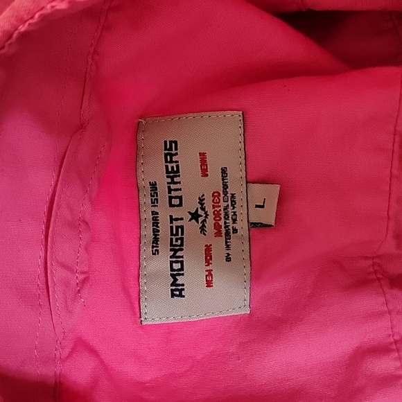 Amongst Others Men's Button Up Pink Shirt Long Sleeve Size Large - Picture 2 of 5